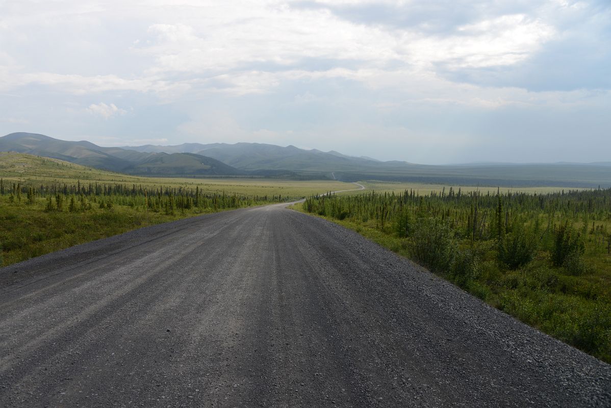 23B The Dempster Highway And The Richardson Mountains In Yukon From Between The Yukon Northwest Territories Border And Arctic Circle